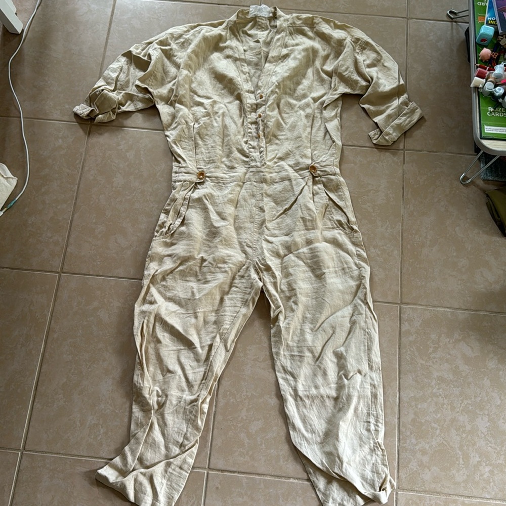 Acacia linen jumpsuit Medium